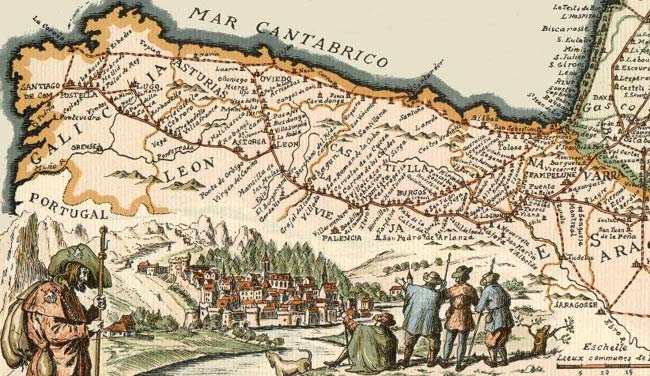De Camino Francés, het Spaanse stuk van de Compostela-pelgrimsweg