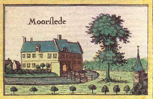 Kasteel van de Heer van Moorslede (A. Sanderus, 1691)